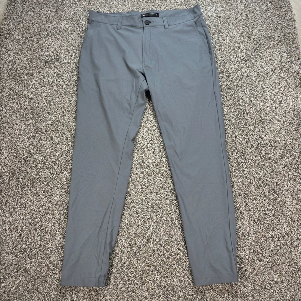 Travis Mathew Men's 34 Grey Active Tech Performance Jogger Pants Golf Casual